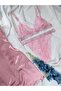 Satin Dress Nightgown Underwire-Free Lingerie Set 3-Piece Set - 6