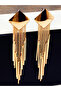 Geometric Tassel Dangle Earrings - 2