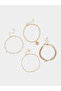 Set of 4 - Embellished Drop Anklet