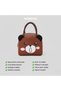 Cute Happy Lunch Bags Small Cooler Bag Leak Proof Lunch Tote Hand bag Aluminum Foil And Water Proof - 4