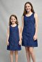 Young Girl's Jile Dress Blue Denim Fabric Jeans - 7