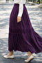 Elastic Waist Skirt A60659 Plum - 2