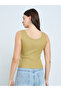 Nude Fitted Ribbed Tank - 5