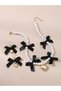 Set of 2 - Faux Pearl Embellished Pendant Necklace and Earrings - 3