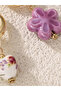 Heart-Shaped Flower Detail Hoop Earrings - 3
