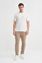 Regular Fit Textured White Men's T-Shirt 42530 - 3