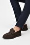 Genuine Nubuck Leather Brown Comfortable Casual Men's Loafer Shoes Luass28Al0053 - 3