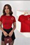 NEW SEASON Women's Buckled Bust-Detail Sandy Short Sleeve Blouse 0074
