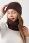 100% Micro Polar Flexible Multifunctional Neck Collar + Headband Women's Winter Set - 5