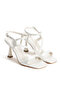 Women's Square Toe Strappy Goblet Heeled Stylish Shoes - 4