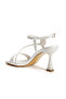Women's Square Toe Strappy Goblet Heeled Stylish Shoes - 8