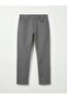 Black Slim Fit Gabardine Men's Chino Trousers (S6) - 5