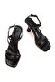 Women's Square Toe Strappy Goblet Heeled Stylish Shoes - 8