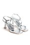 Women's Square Toe Strappy Goblet Heeled Stylish Shoes - 8