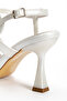 Women's Square Toe Strappy Goblet Heeled Stylish Shoes - 3
