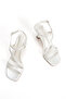 Women's Square Toe Strappy Goblet Heeled Stylish Shoes - 6