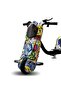 36V Kids Electric Drifting Scooter - 3-Wheel Mini Drift Car with Bluetooth & LED - 5