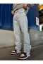 Loose Fit Jeans with Embroidery Detail - 2