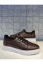 Ay 584 Brown White Sole Genuine Leather Rubber Lacing Detail Orthopedic Comfortable Daily Walking Shoes - 4