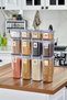 12-Piece Anthracite Food & Vegetable Storage Container Set |   3 Different Sizes |   Label Gift (1.75–1.2–0.55 L)