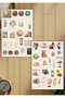 4-Piece Vintage, Journal, Agenda, Scrapbook Sticker Set D00026 - 2