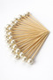 100 Pieces of Decorative Pearl Cake Toothpicks 6 cm - 8 mm Pearl Engagement Promise Mevlüt Preparation Cocktail Toothpicks - 4