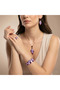 Handmade 100% Copper Enamel Jewelry Set – Bracelet, Ring, Earrings & Necklace - 4