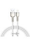 Cablu de date USB la Lightning Baseus, 2.4A, 1m, Alb