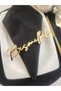 6 Pieces of Gold Bismilah Written on Them, Ramadan and Table Decoration, Home Table Decor, Mirror-Polyacrylic Hand-Painted on Wood. - 5