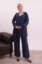 Pilise Detailed Waist-Tied Woven Hijab Suit 3171 – Special Series - 5