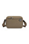 Coffee Light Fabric Multi-Pocket Small Size Daily Women's Crossbody Bag