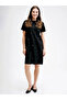 Lcw comfort black bicycle collar stone mini dress