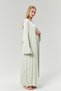 New Season Mint Green Double Breasted Collar Full Length Lace Summer Maternity Maternity Dressing Gown Nightgown Set of 2 - 2