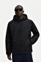 Men's Lined Trendy Oversized Black Raincoat & Windbreaker