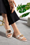Rose Miu Wrinkled Patent Leather Orthopedic Women's Slippers - 3
