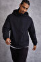 Men's Premium Comfort Oversize Black Raincoat & Windbreaker - 4