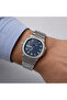 Dark Blue Dial Steel Design Men's Watch