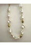 Premium Quality Pearl and Gold Detail Necklace - 2