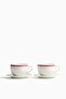 2-pack porcelain cups and saucers