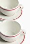 2-pack porcelain cups and saucers - 2