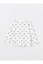 Lcw Kids Ecru Printed Crew Neck Printed Long Sleeve Girls' Pajama Set - 3