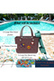 XL EVA Beach Tote Bag – Waterproof Summer Pool &Travel Tote with Inner Pocket &3 Charms (48x34x23cm) - 4