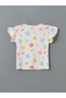 Lcw Kids White Crew Neck Floral Girl's T-Shirt - 6