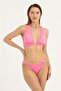 Women's Light Pink Heart Detail Bikini Set - 4