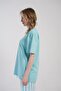 Women's Aqua Green Short Sleeve Top - 3
