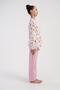 Girl's Pink Marla Long Sleeve Pajama Top - 3