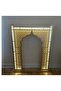 Gold Wooden LED Decor Stand – Warm Light Ramadan & Eid Decoration for Home, Prayer Corner - 5