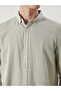 Nevavm Slim Fit Long Sleeve Dobby Men's Shirt with Difference - 3