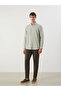 Nevavm Slim Fit Long Sleeve Dobby Men's Shirt with Difference - 2