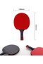 GENZY Ping Pong Paddle Set, Table Tennis Set, Table Tennis Rackets with Ping Pong Balls, Storage Cas - 4